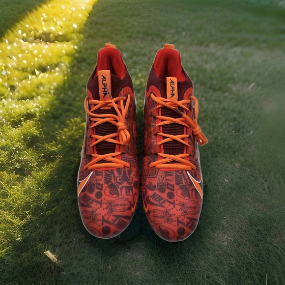 Nike Alpha Menace 4 Elite NRG Pecante Red FQ4046-600 Men's Size‎ 13 Cleats BN